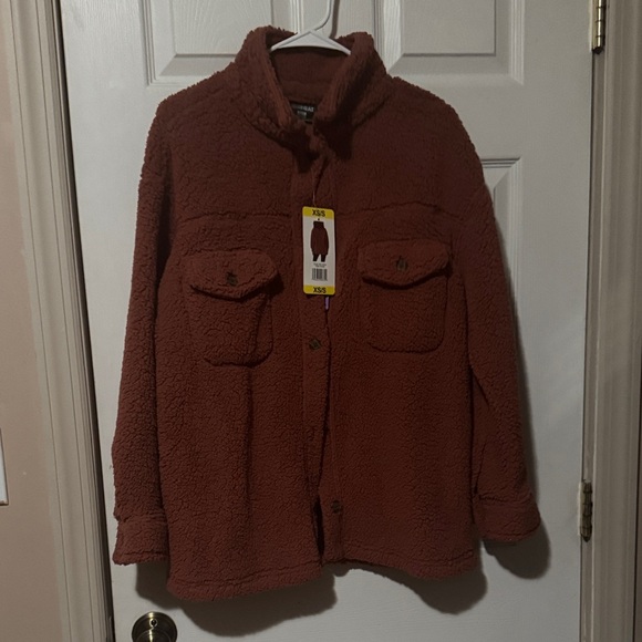 32 Degrees Jackets & Blazers - 32 Degrees Rust Teddy Jacket